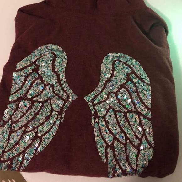 VS Pink Zip-Up Sweater Size Large - Picture 2 of 2